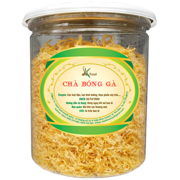 [HCM]Chà Bông Gà Thơm Ngon Chất Lượng Hiệu SK FOOD - Hũ 150G (Món ăn cho gia đình bổ dưỡng)