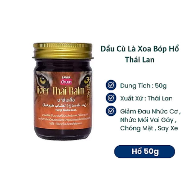 Dầu cù là hổ thái lan - Tiger Thai Balm 50g