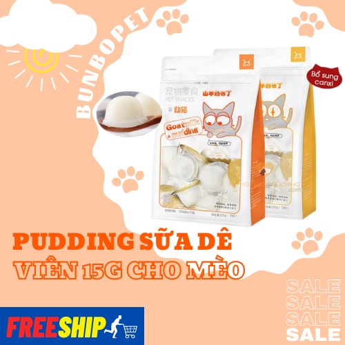 Pudding sữa dê cho mèo 15g/viên - thức ăn cho mèo