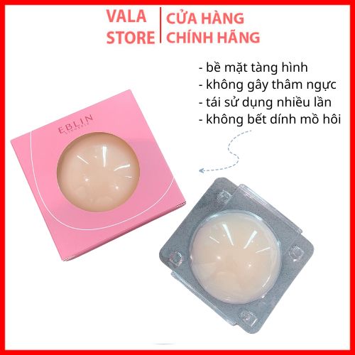 Hộp 3 cặp miếng dán ngực hàn quốc eblin lingerie không dùng keo