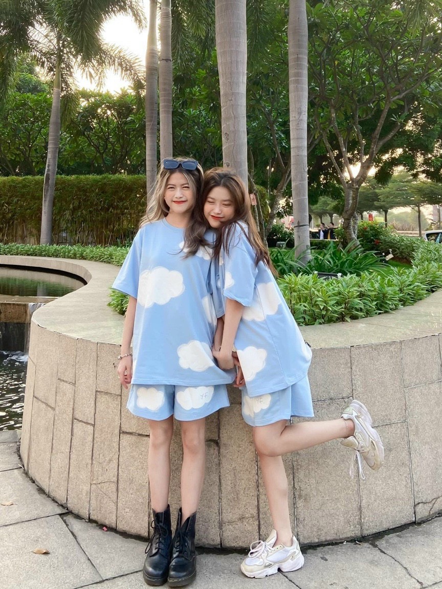 SET ĐỒ BỘ TUỔI TEEN LOANG MÀU ĐÁM MÂY SIÊU DỄ THƯƠNG, CHẤT THUN COTTON DÀY DẶN THOÁNG MÁT