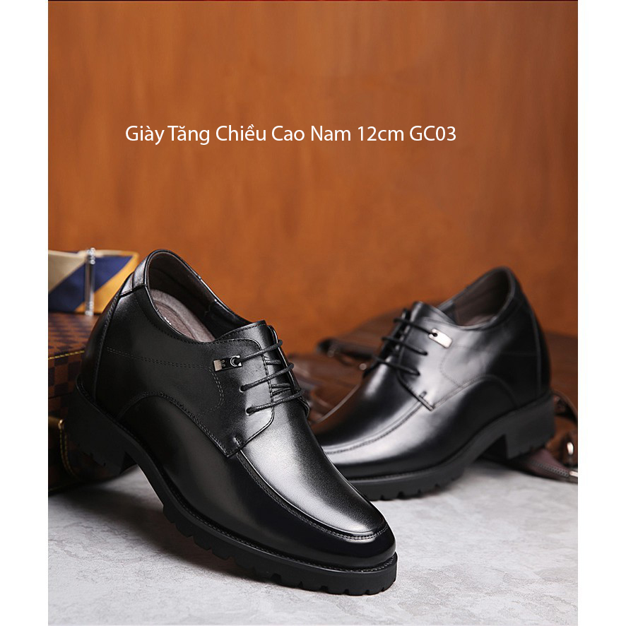 Giầy tăng chiều cao nam 12cm gc03