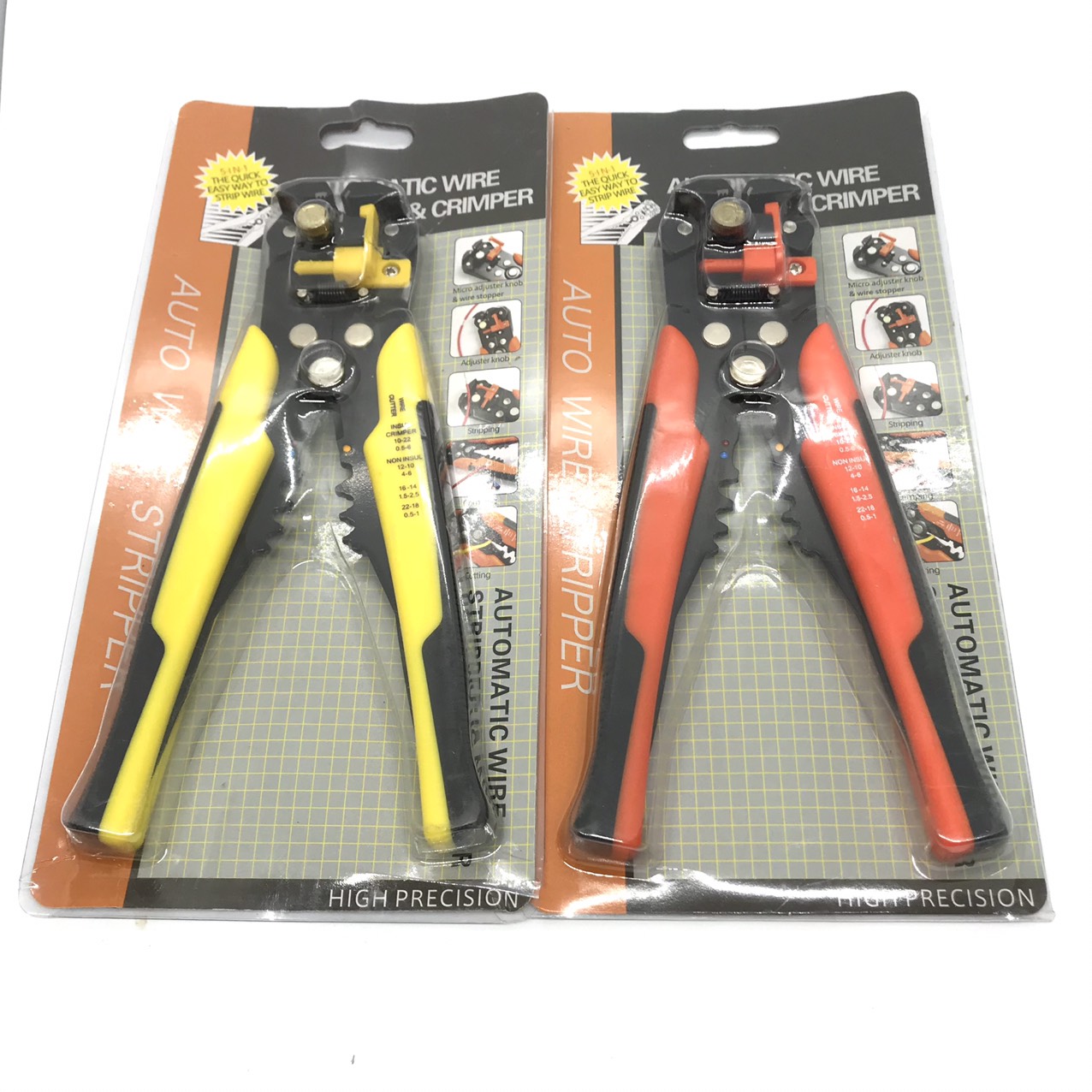 Kìm tuốt dây điện-dây cáp-bấm cos đa năng 0.2 - 6mm