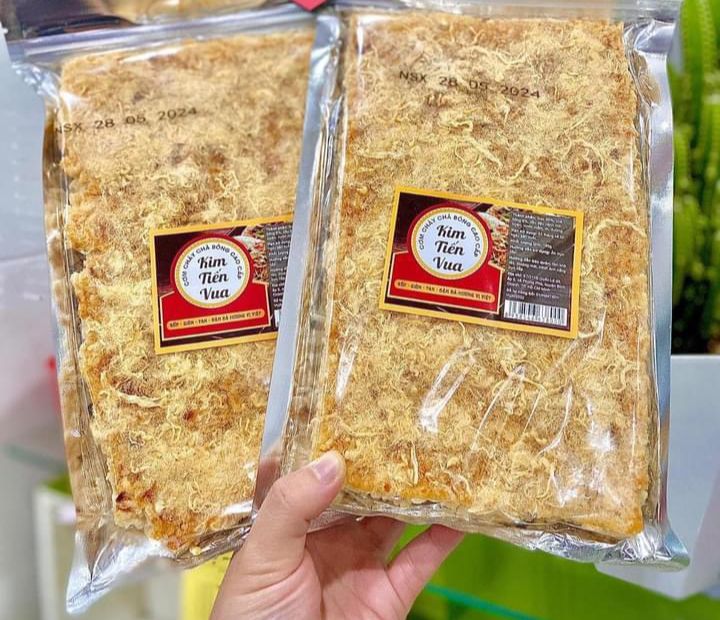 Cơm Cháy Chà Bông Cao Cấp Tiến Vua_200gram/miếng