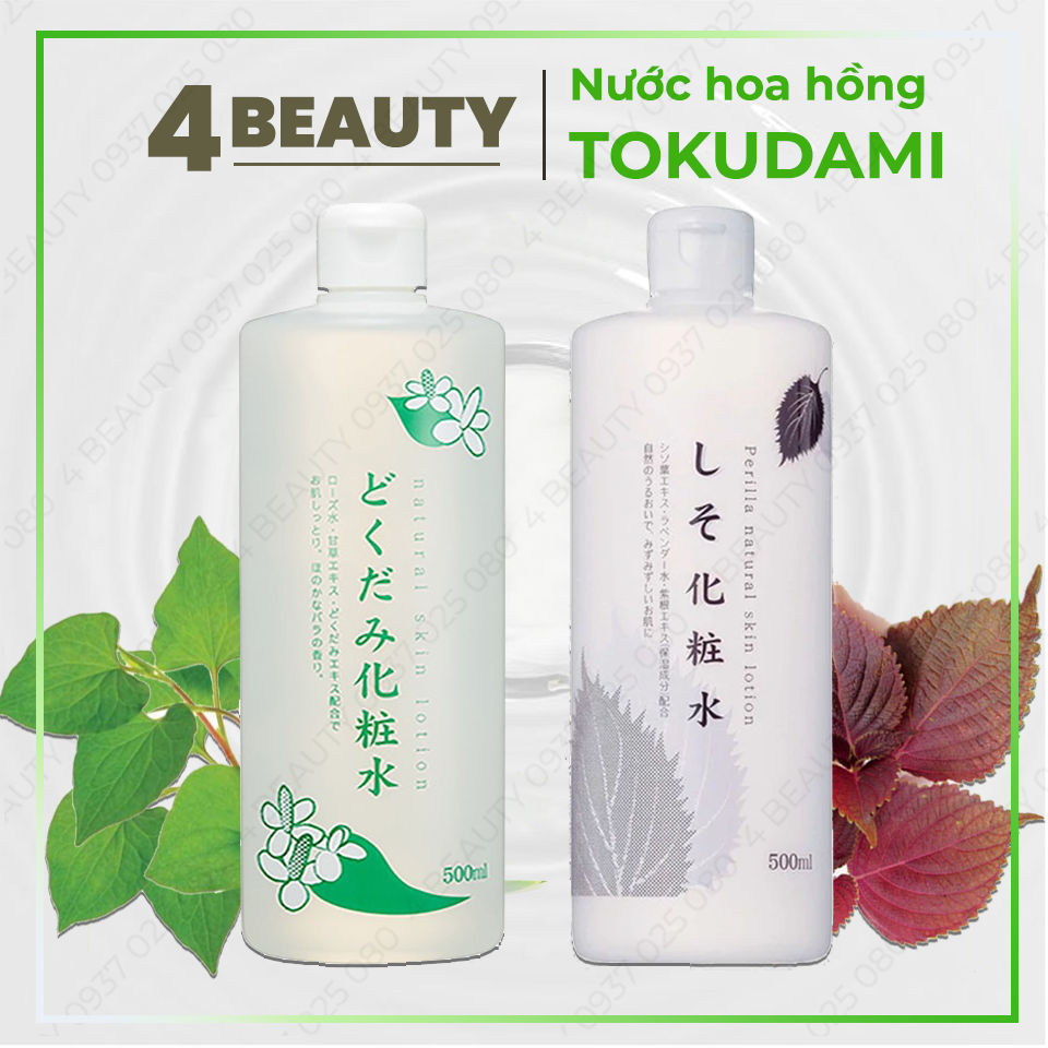 Nước Hoa Hồng Chinoshio Dokudami - Dokudami Natural Skin Lotion - 500ml