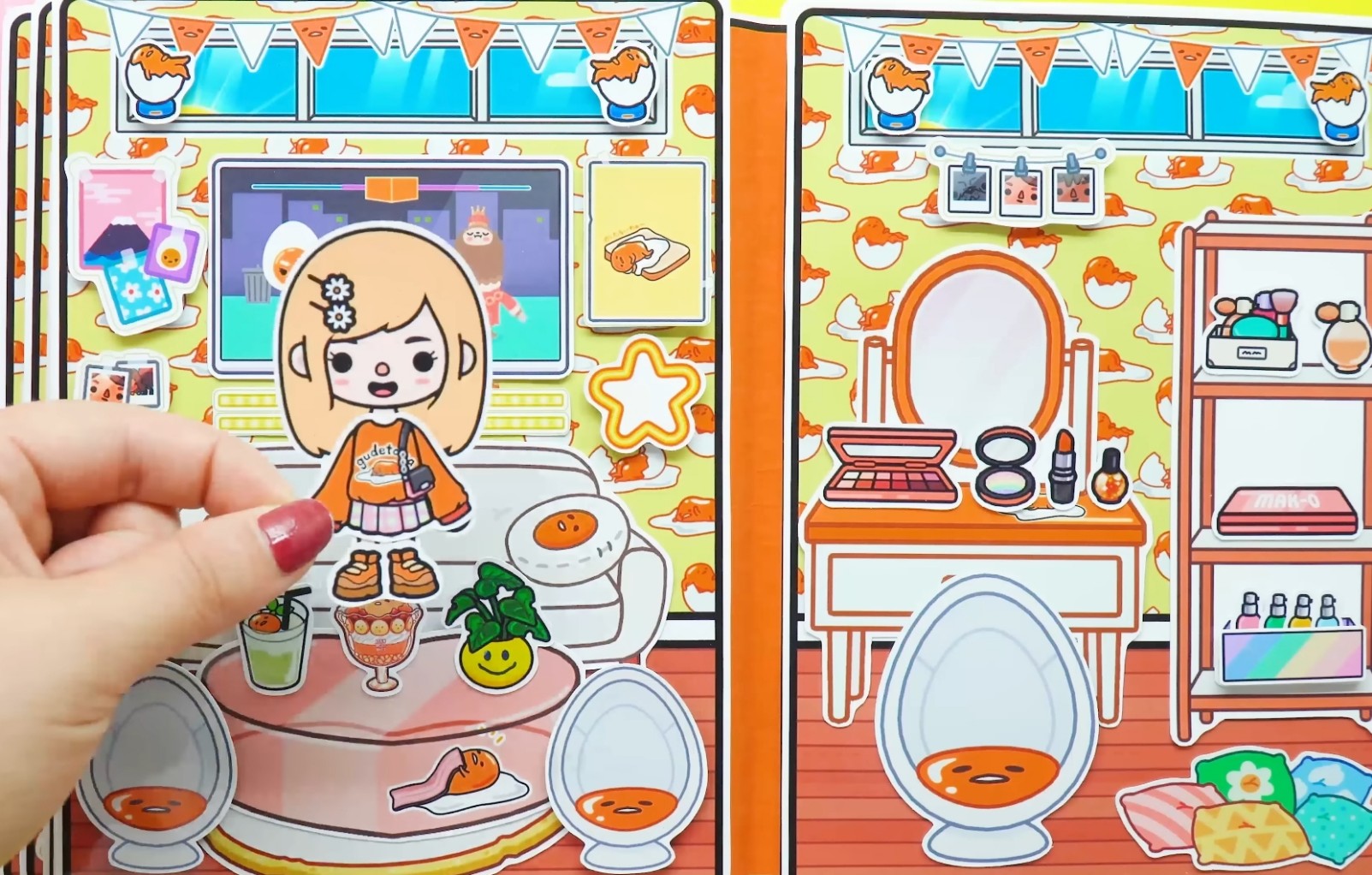 CandyHome Paper -búp bê giấy Quả Trứng búp bê giấy