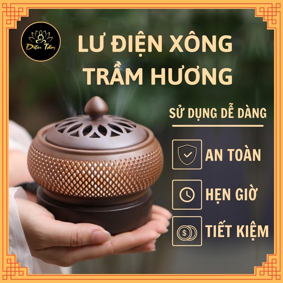 Lư điện xông trầm , xông bột tinh dầu các loại gốm tử sa có đèn, lò xông điện đa năng