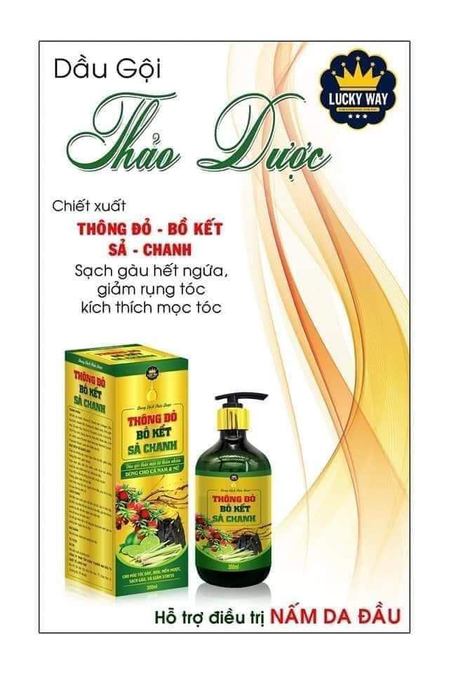 Dầu gội thảo dược bồ kết thông đỏ 300ML