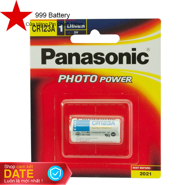 Pin cr123a, pin máy ảnh cr123a panasonic 3v lithium