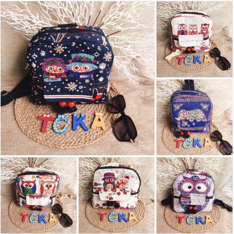 - Balo Thổ Cẩm Loại Mini - uyenminhshop