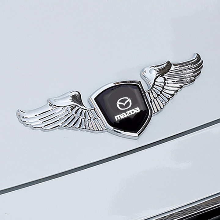 [HCM]Logo đôi cánh dán capo xe ô tô cao cấp (Mazda)