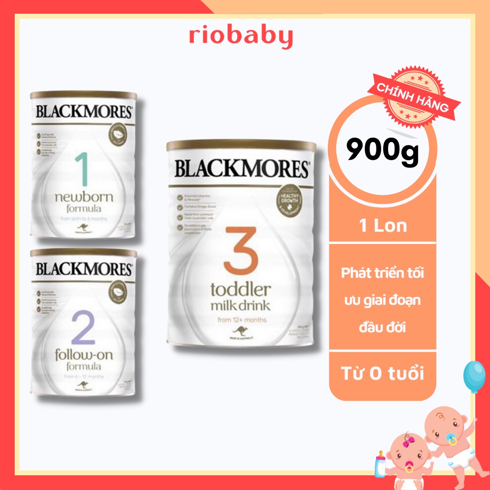 Sữa blackmore 900gr đủ 3 số 1,2,3 hàng của úc - riobaby