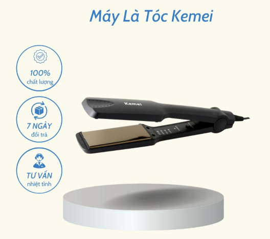 Máy duỗi tóc đa năng kemei km-329, máy kẹp ép duỗi thẳng tóc 4 mức chỉnh nhiệt kemei km 329, kẹp duỗi tóc chuyên nghiệp kemei km-329