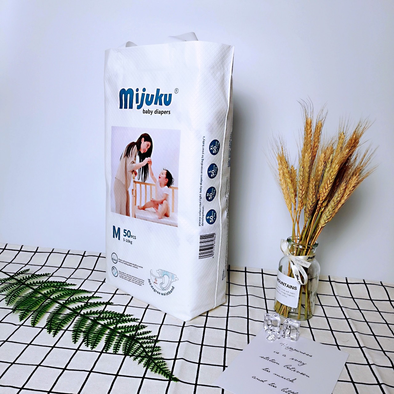 [HCM][HÀNG MỚI VỀ] 100 miếng tả dán Mijuku khô thoáng thấm hút tốt tạo cảm giác thoải mái cho bé khi ngủ