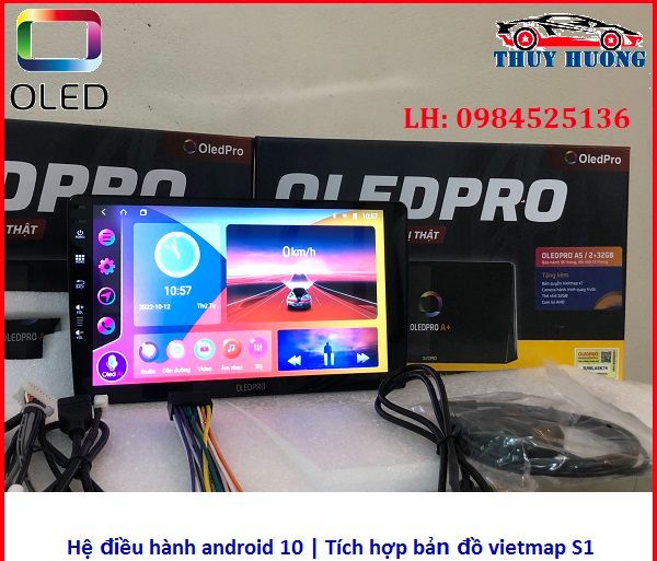 [Hỗ trợ lắp đặt tại HN] Màn hình android OLEDPRO A5 Ram 2GB Rom 32gb chip 8 nhân lắp sim 4G, 5G, cấu