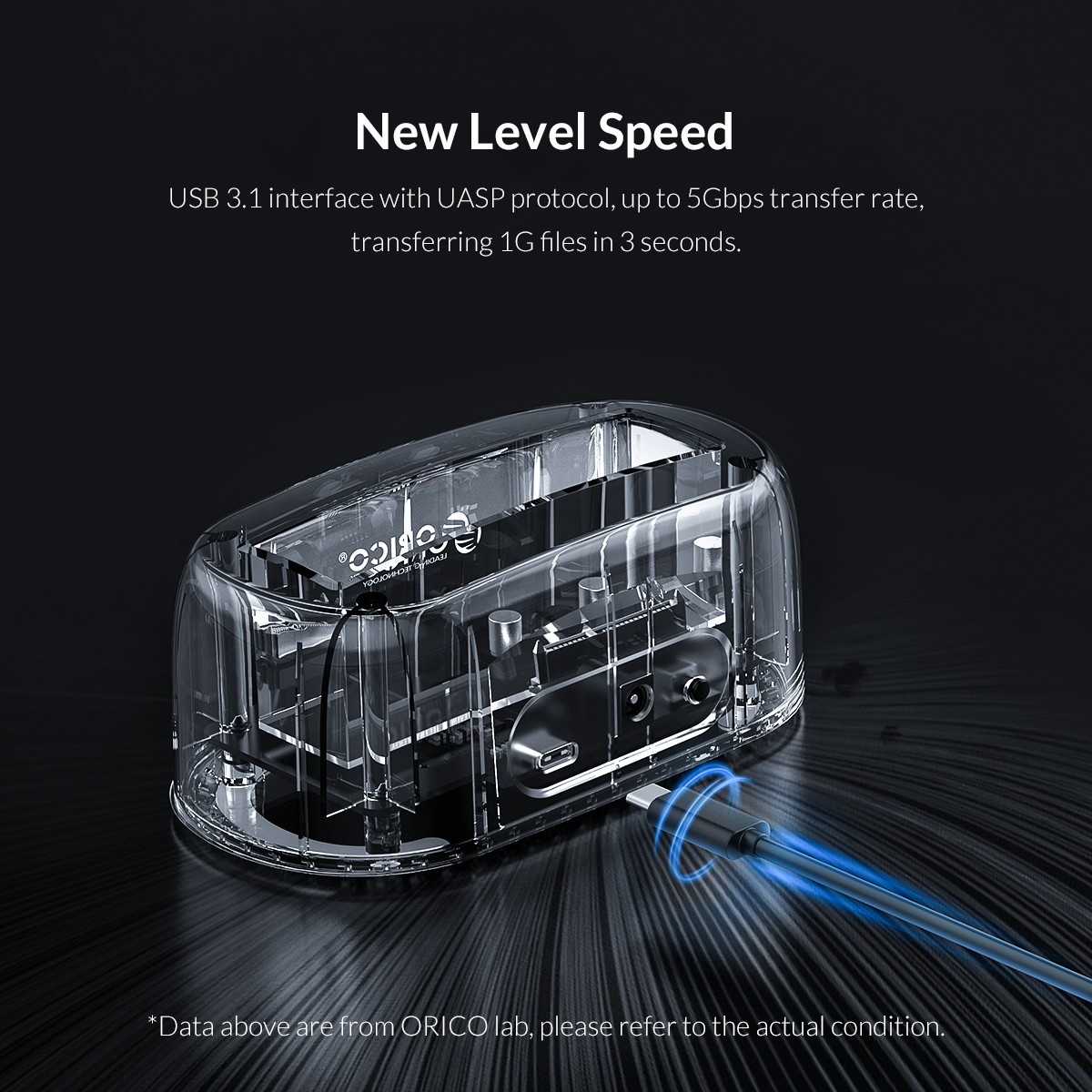 Dock Orico gắn thêm ổ cứng 3.5 hoặc 2.5 sata Type C, Usb 3.0