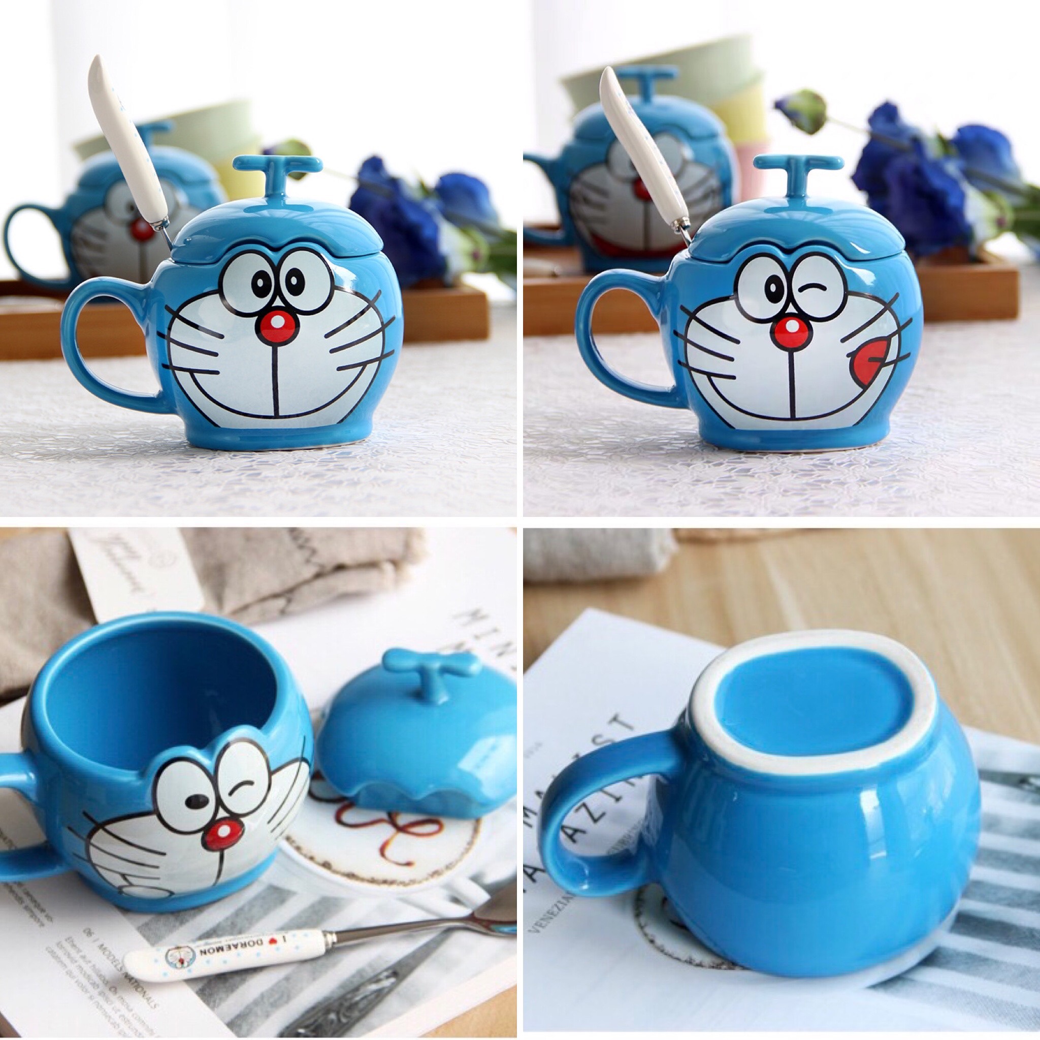 Ly Cốc Sứ 3D Doremon Doraemon Dễ thương