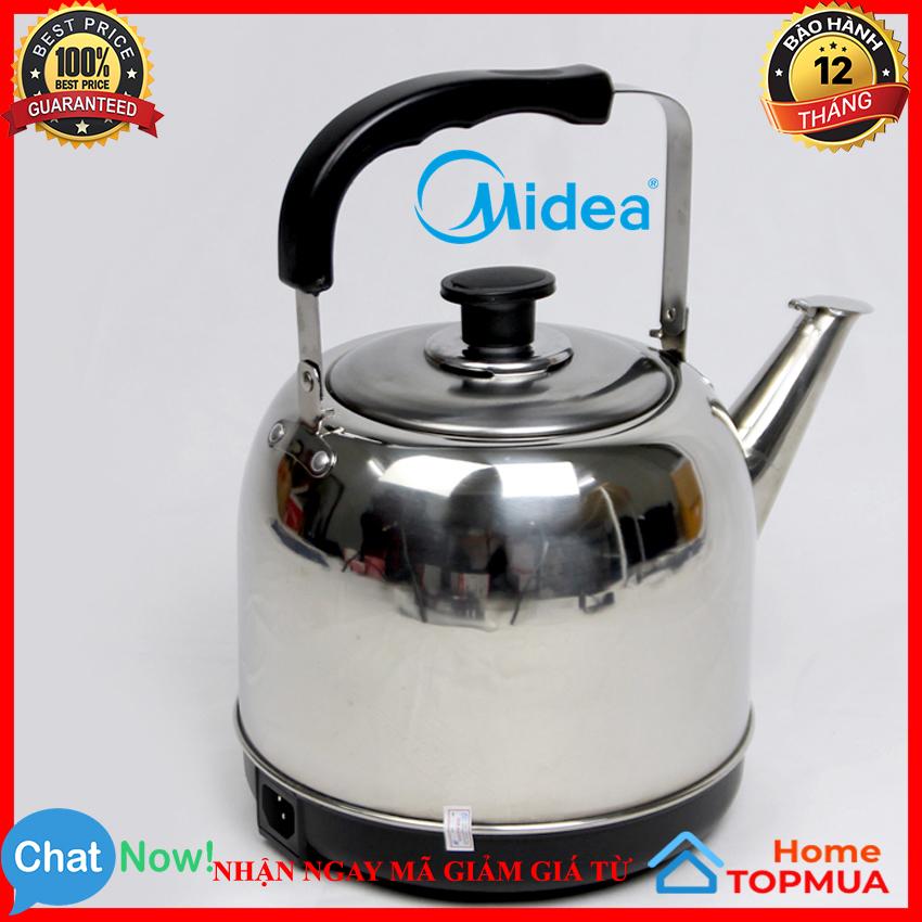 Ấm Đun Nước Nóng_Ấm Siêu Tốc Midea 4L inox 304 Cao Cấp Tiện Ích Chế Độ An Toàn Khi Sử Dụng Tự Động Ngắt Khi Nước Sôi Hoạc Cạn.Bh 1 Năm 1 Đổi 1 – Home TOPMUA