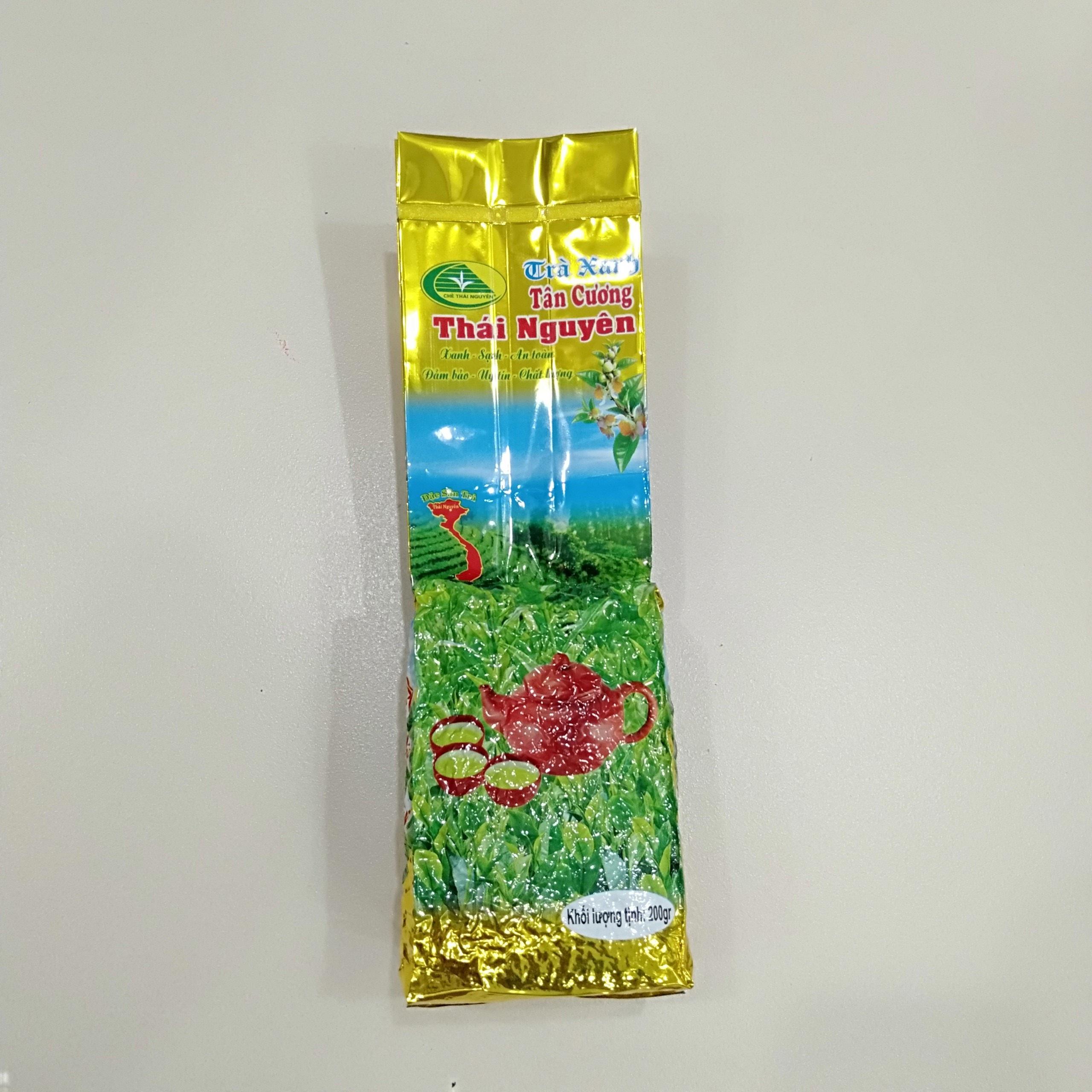 [HCM]Đặc sản trà xanh Tân Cương Thái Nguyên 200 gram