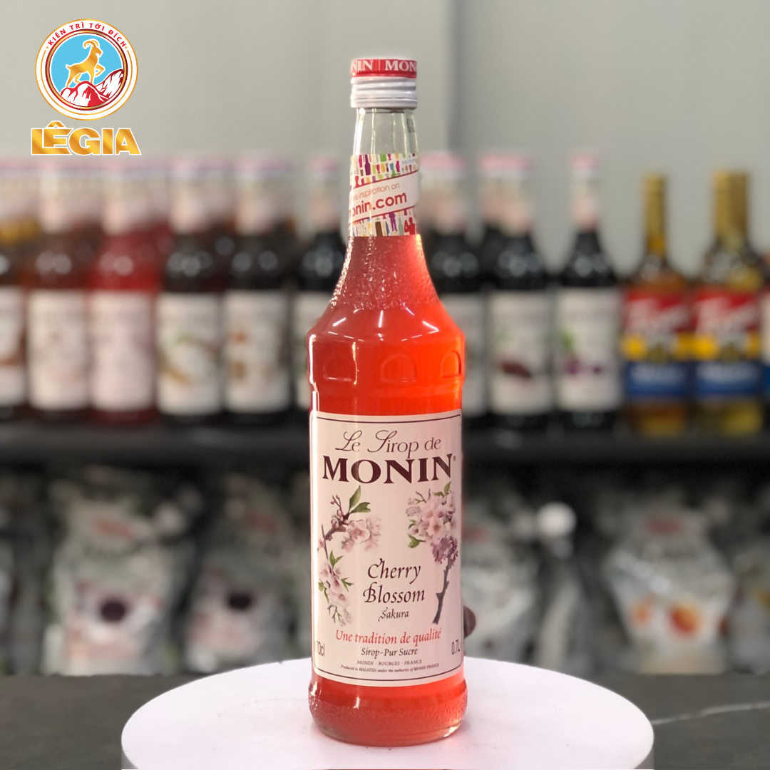 SIRO MONIN HOA ANH ĐÀO 700ML - MONIN CHERRY BLOSSOM SYRUP