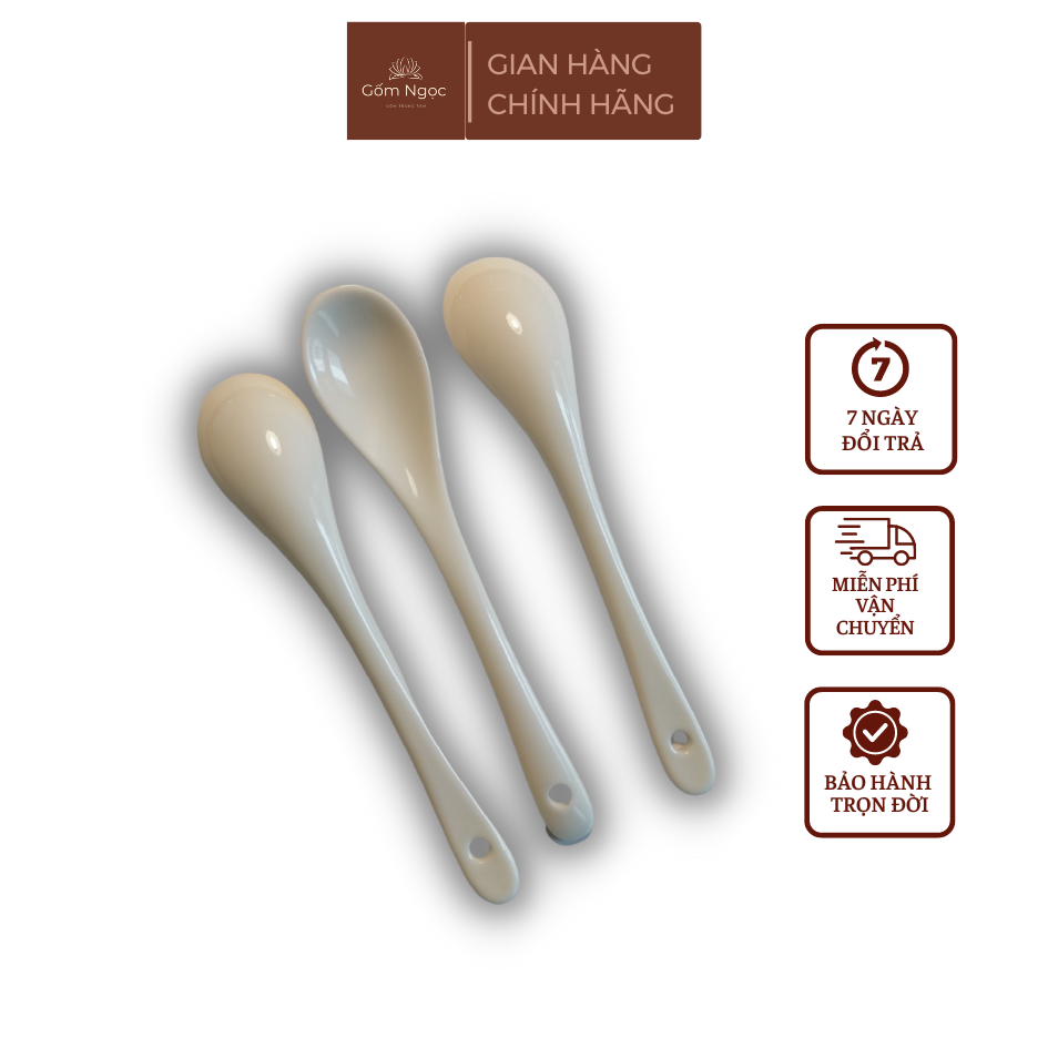 Thìa sứ thìa cafe thìa ăn sữa chua thìa ăn dặm