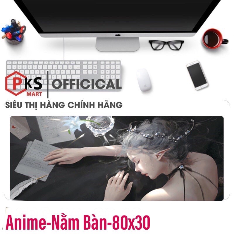 Lót chuột cỡ lớn, pad chuột 800 * 300 * 2mm in 3D đa dạng hình, may viền chắc chắn, được chọn hình - PKSMART - PHỤ KIỆN SỐ 9999