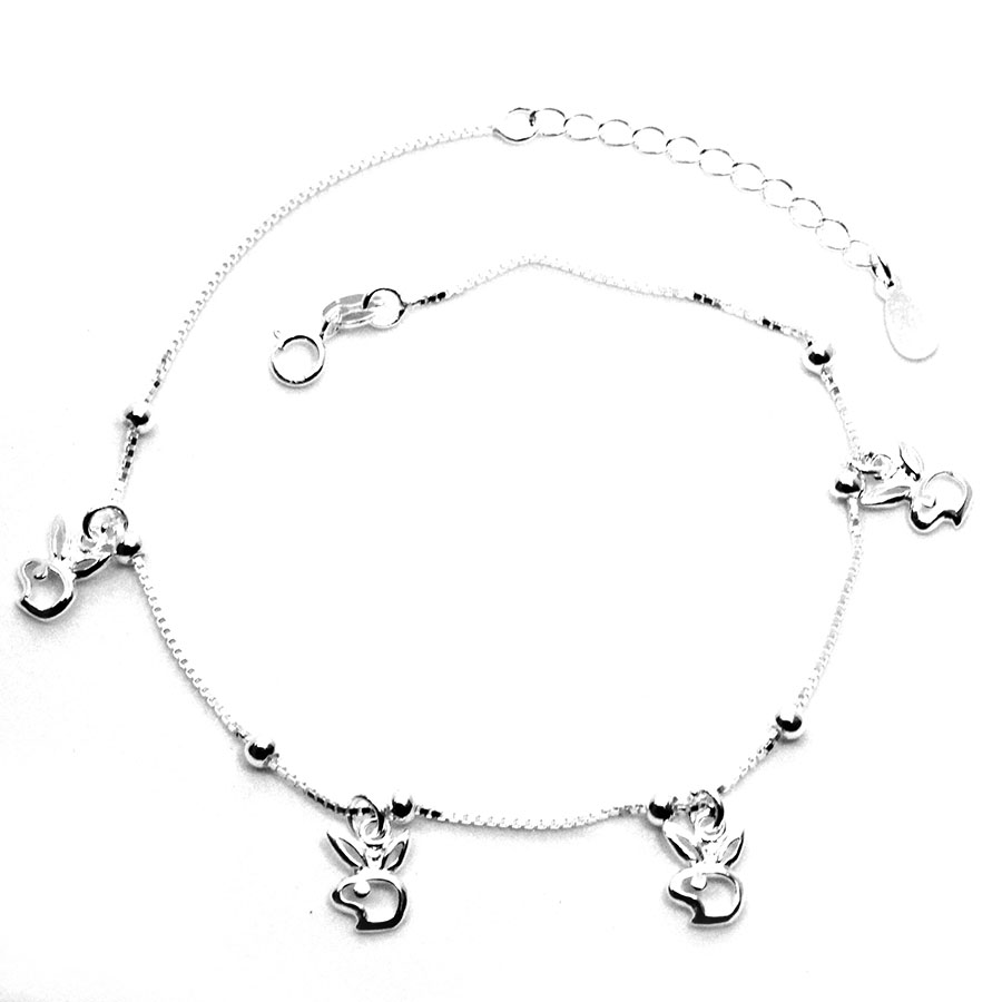 Lắc chân nữ bạc hiểu minh lc069 bảo hành vĩnh viễn