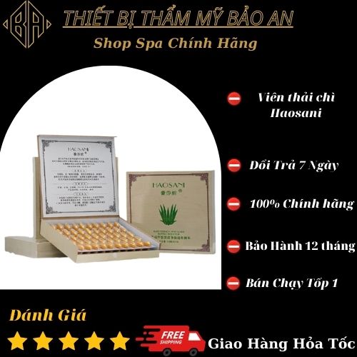 Viên thải chì | viên hút chì Haosani hộp 100 viên