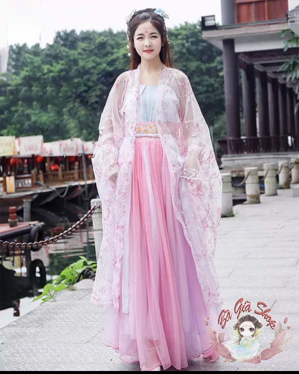 Trang phục cổ trang hán phục nữ chân váy 6m