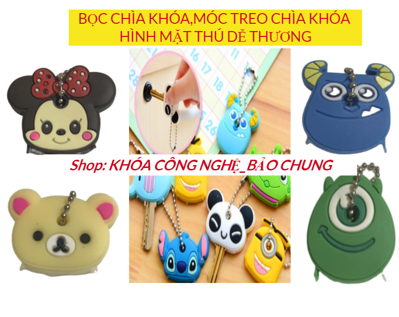 Vỏ bọc chuôi chìa khóa nhà nhiều hình ngộ ngĩnh