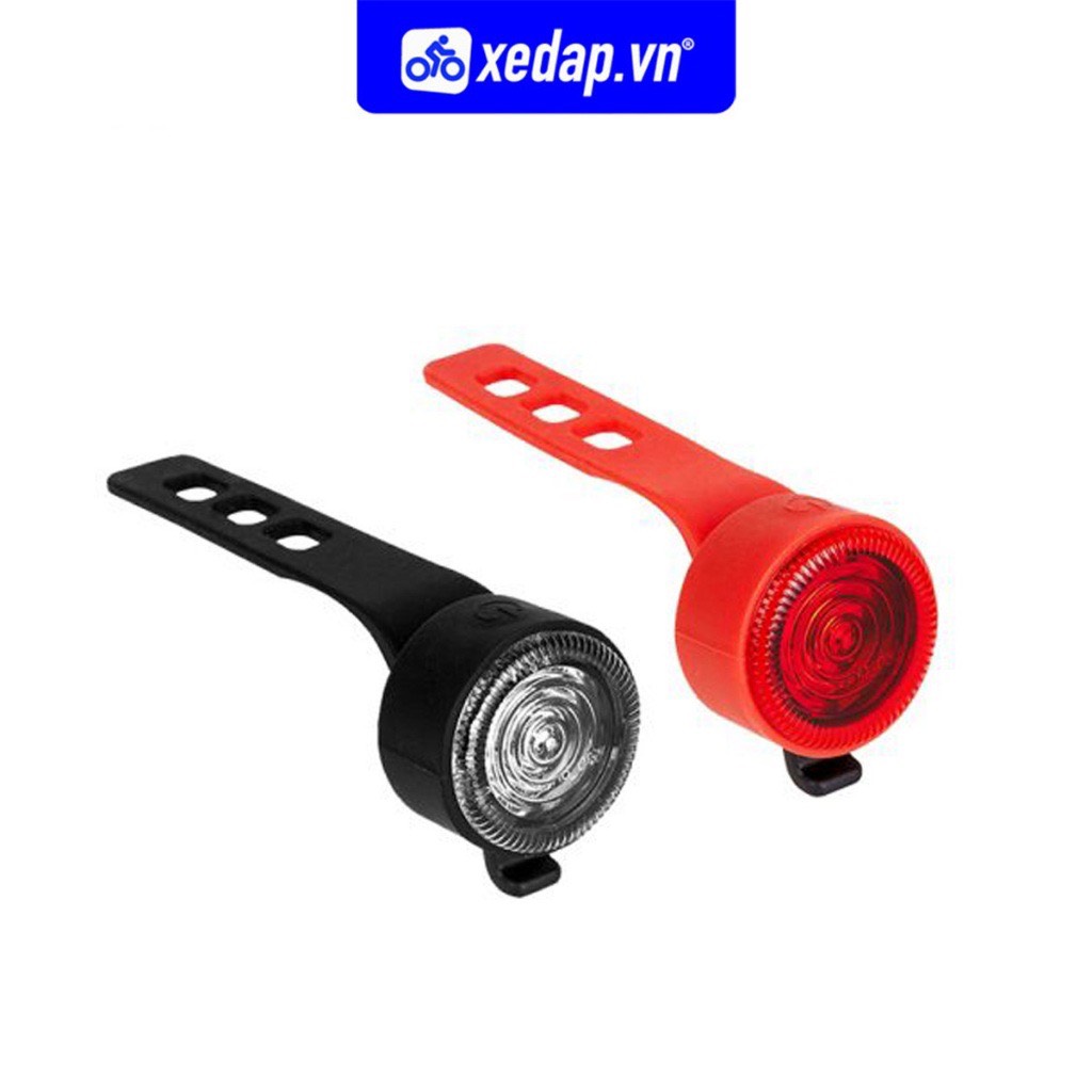 Bộ đèn trước sau xe đạp pin cr2032 12 lumen & 6 lumen gi12 bicycle light combo