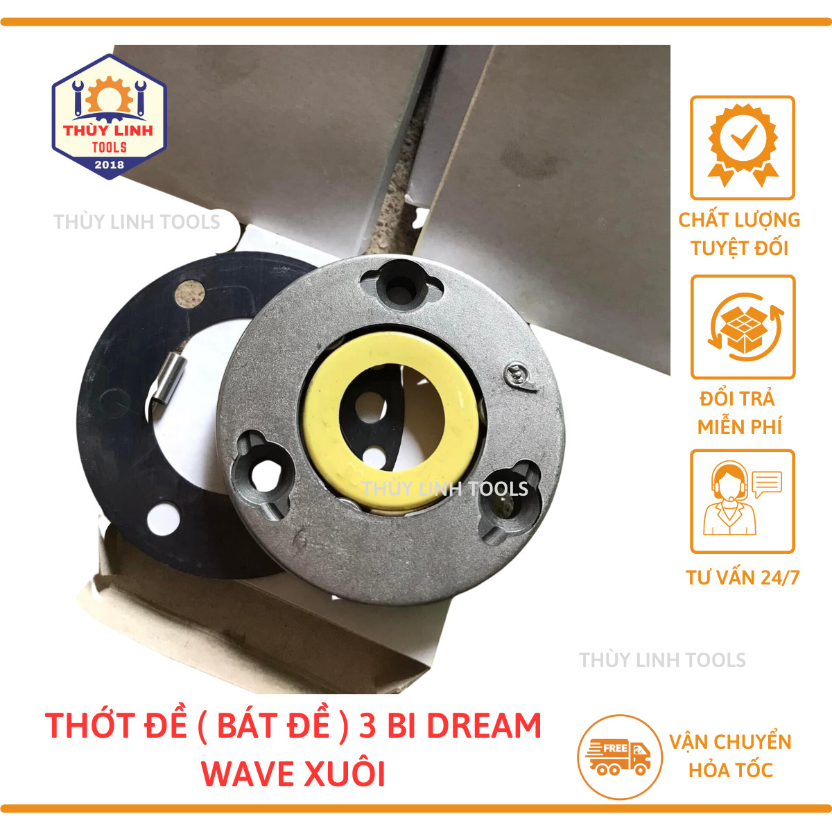 Thớt đề 3 bi, thớt đề Dream/Wave 3 bi thuận Phụ Tùng Thùy Linh