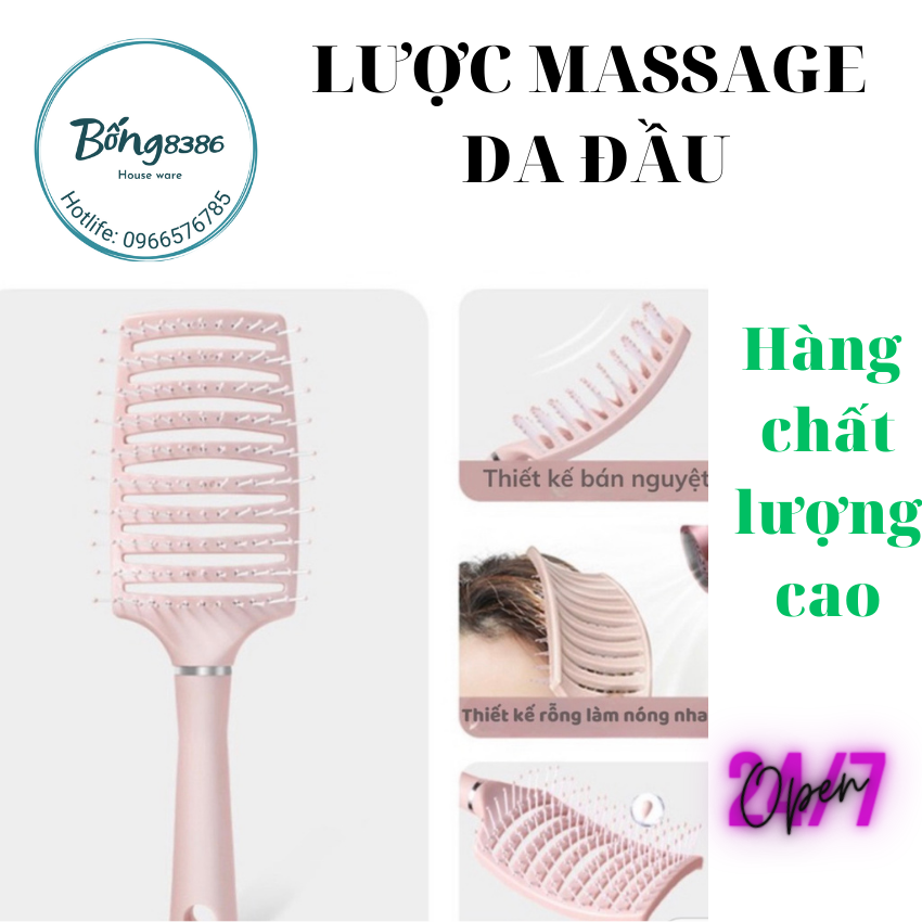 Lược Chải Phồng Tóc Lược Chải Phồng Tránh Rụng Tóc Lược Chải Phồng Massage Da Đầu