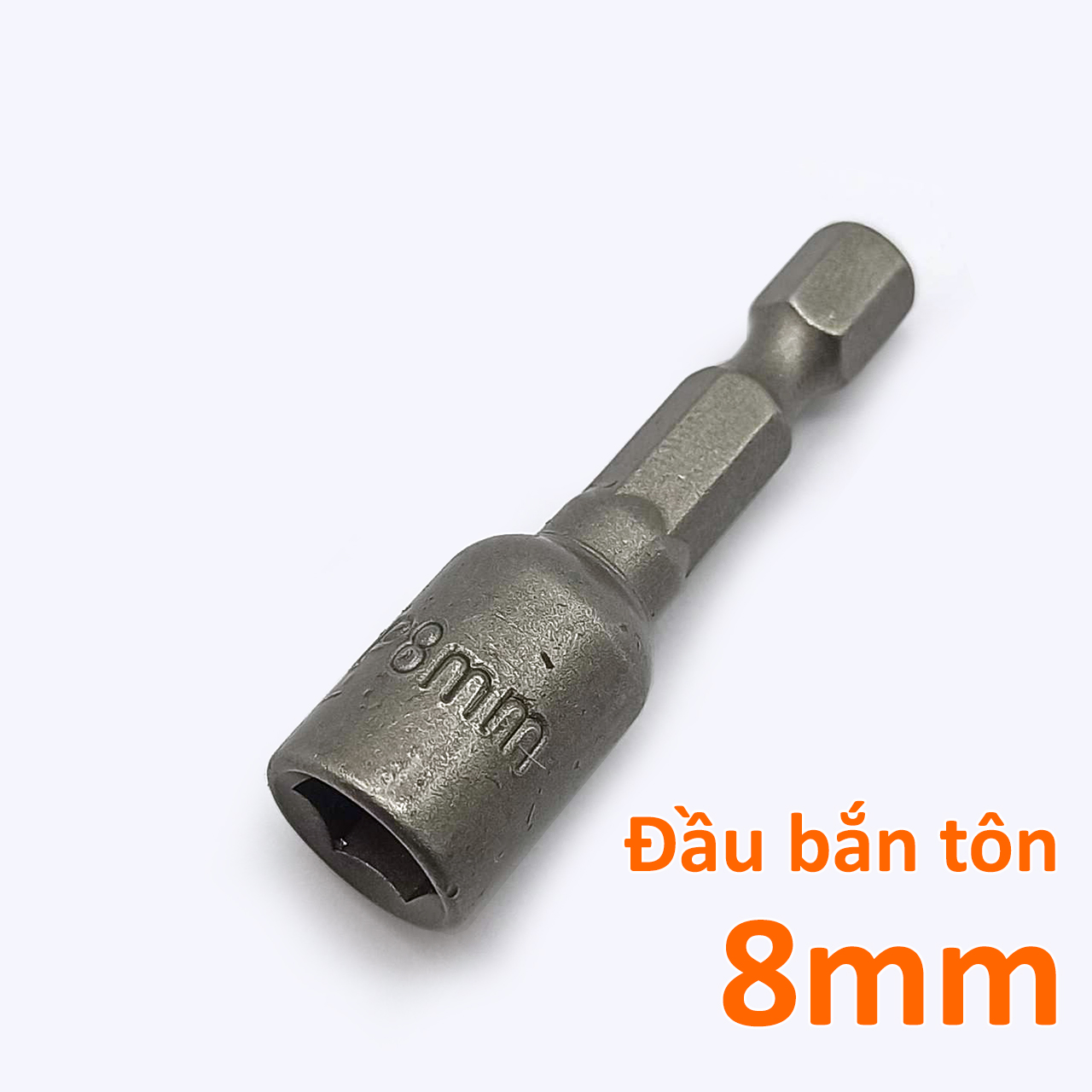 Đầu bắn tôn,đầu chụp vít tôn 8mm có nam châm chân lục giác 6.35mm
