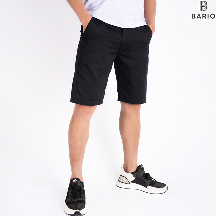 Quần short kaki nam Bario chất kaki không bai xù thoáng mát thời trang A02