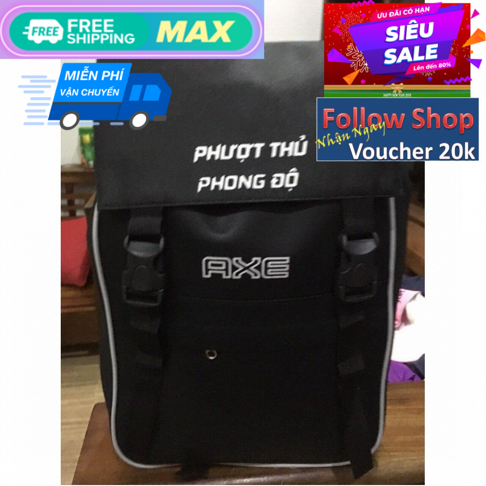 Balo Phượt Thủ Vải Dù Chống Nước ( Vải canvas Quai Bấm Gài) (RVT)