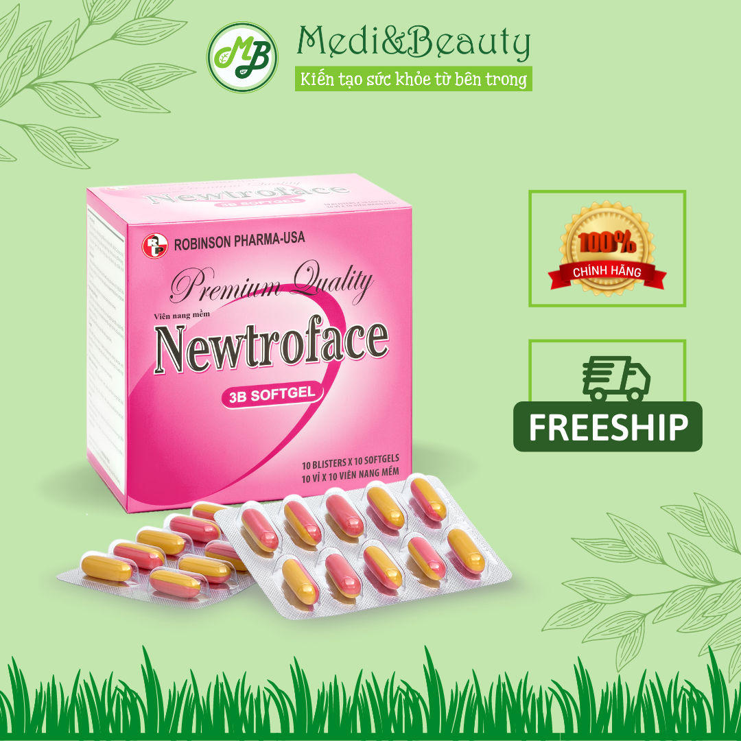 Tpcn bổ sung b1-b6-b12 - tăng sức đề kháng - newtroface nang mềm- hộp 100 viên