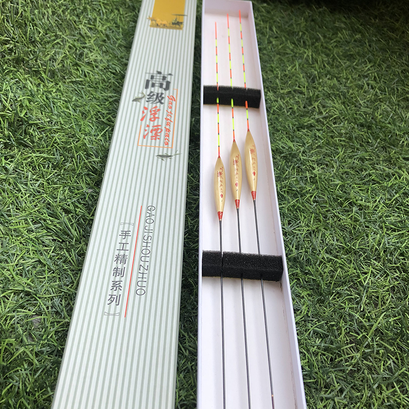 Hộp 3 quả phao cỏ câu đài, cỏ lau sậy tự nhiên 100% a-31 bpk-074