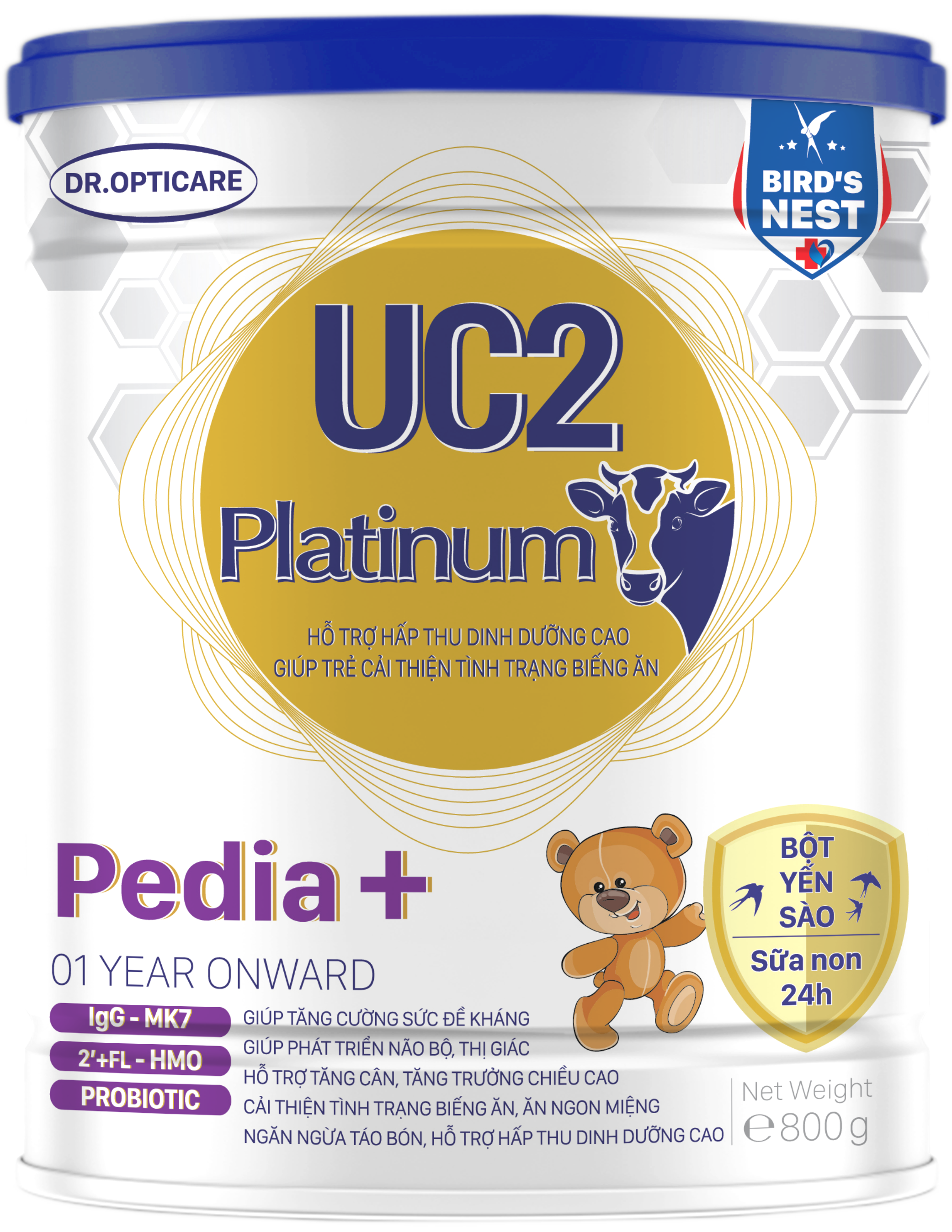 Sữa bột uc2 platinum pedia + 800g - freeship max - lohamart
