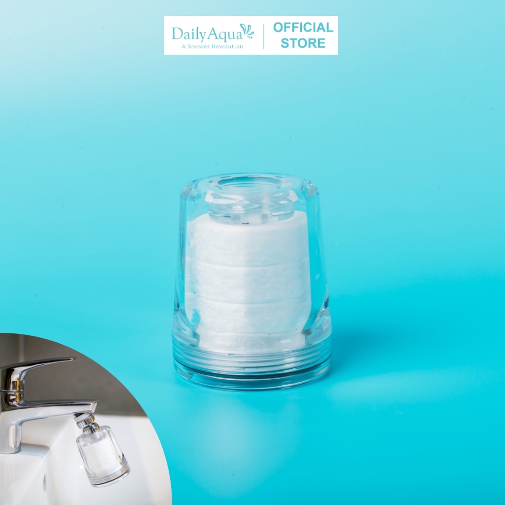 Đầu lọc nước tại vòi daily aqua - 1 vòi rửa chén + 1 lõi lọc nước + 1 phụ kiện điều chỉnh hướng vòi