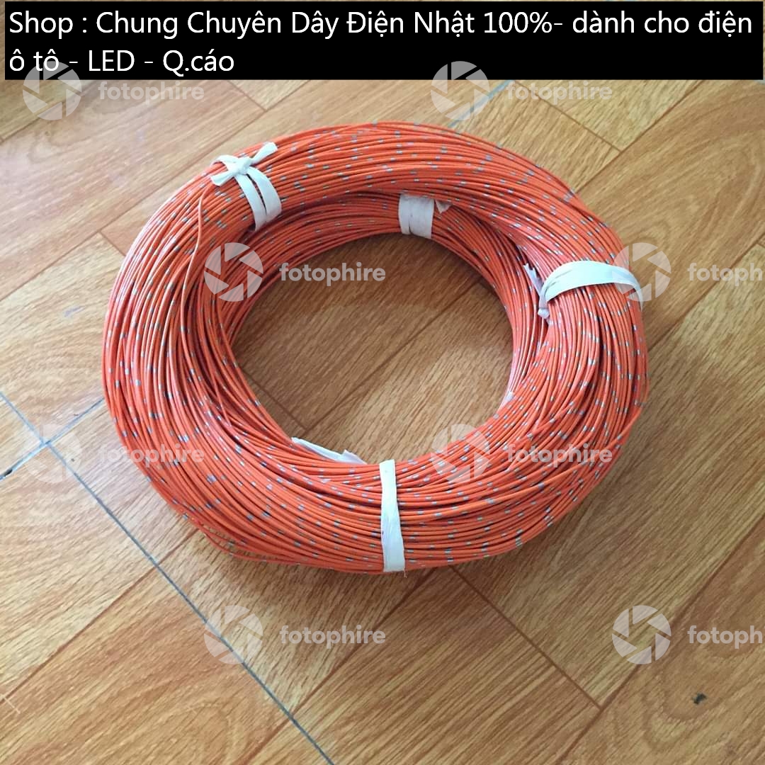 Dây điện nhật 0,85mm 100m màu hồng nhạt