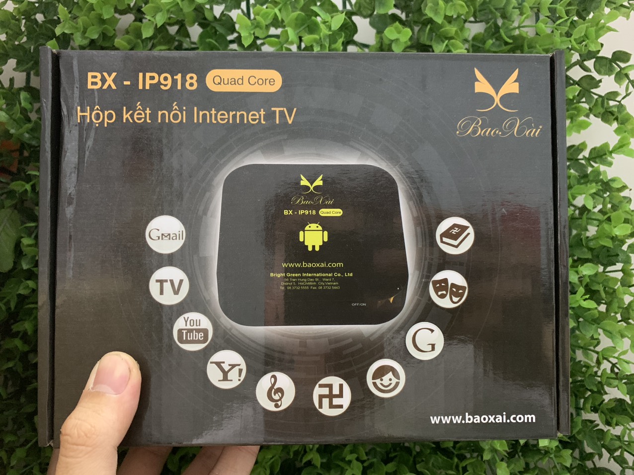 Đầu anroid tv box hàng xả dự án model bx ip918 new