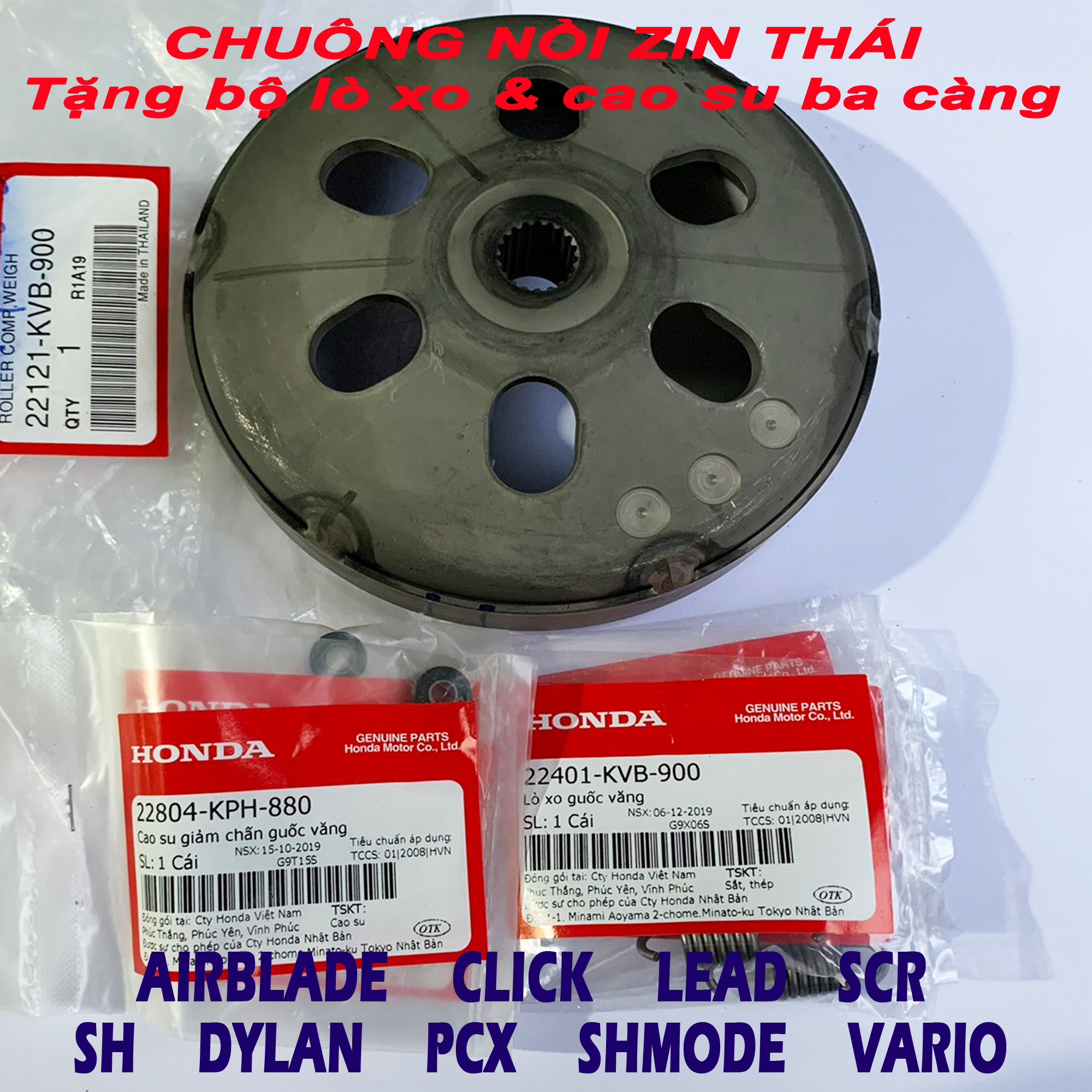 Chuông nồi zin Thái cho AB Click Lead SH Dylan PCX Vario SHMode