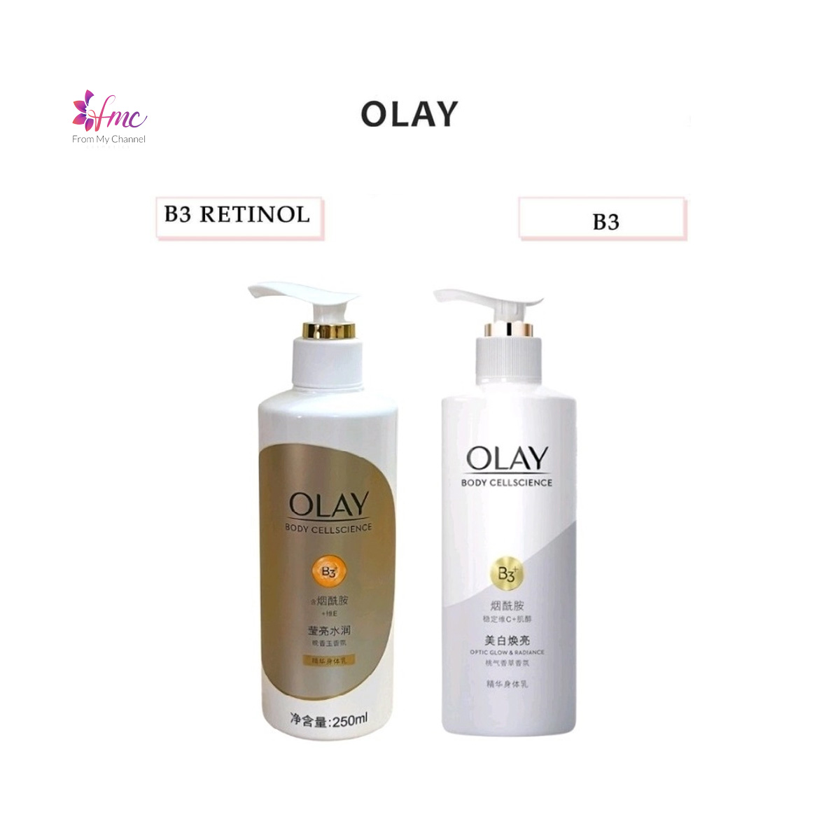 Sữa dưỡng thể Olay B3 + Retinol Body Lotion