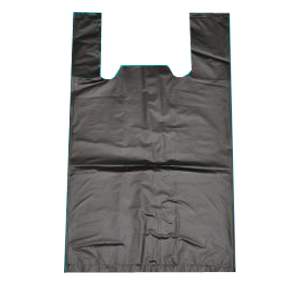 1 kg túi xốp đen có quai, size: 29x50 cm
