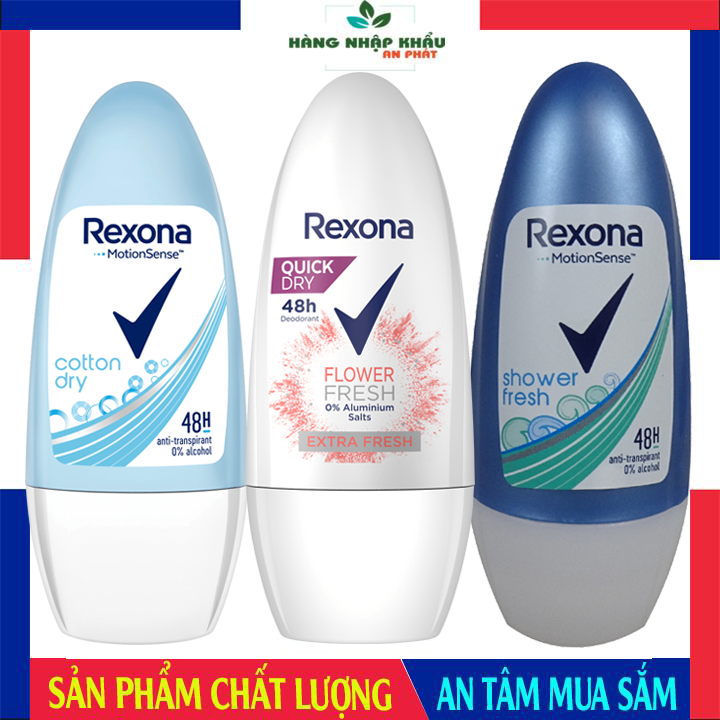 Lăn khử mùi rexona lăn nách ngăn ngừa mùi hôi, giảm tiết mồ hôi. hết mùi hôi nách, 50ml