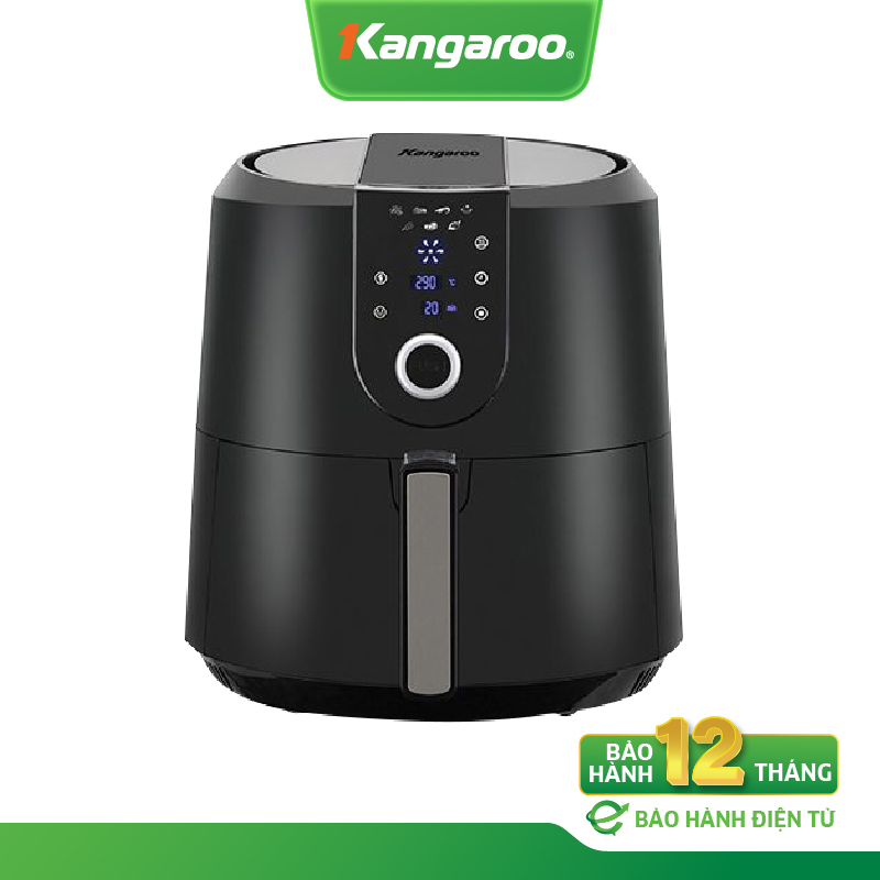 Nồi chiên không dầu điện tử  Kangaroo KG55AF1A - Dung tích 5.2L - Công suất 1800W - Hàng chính hãng