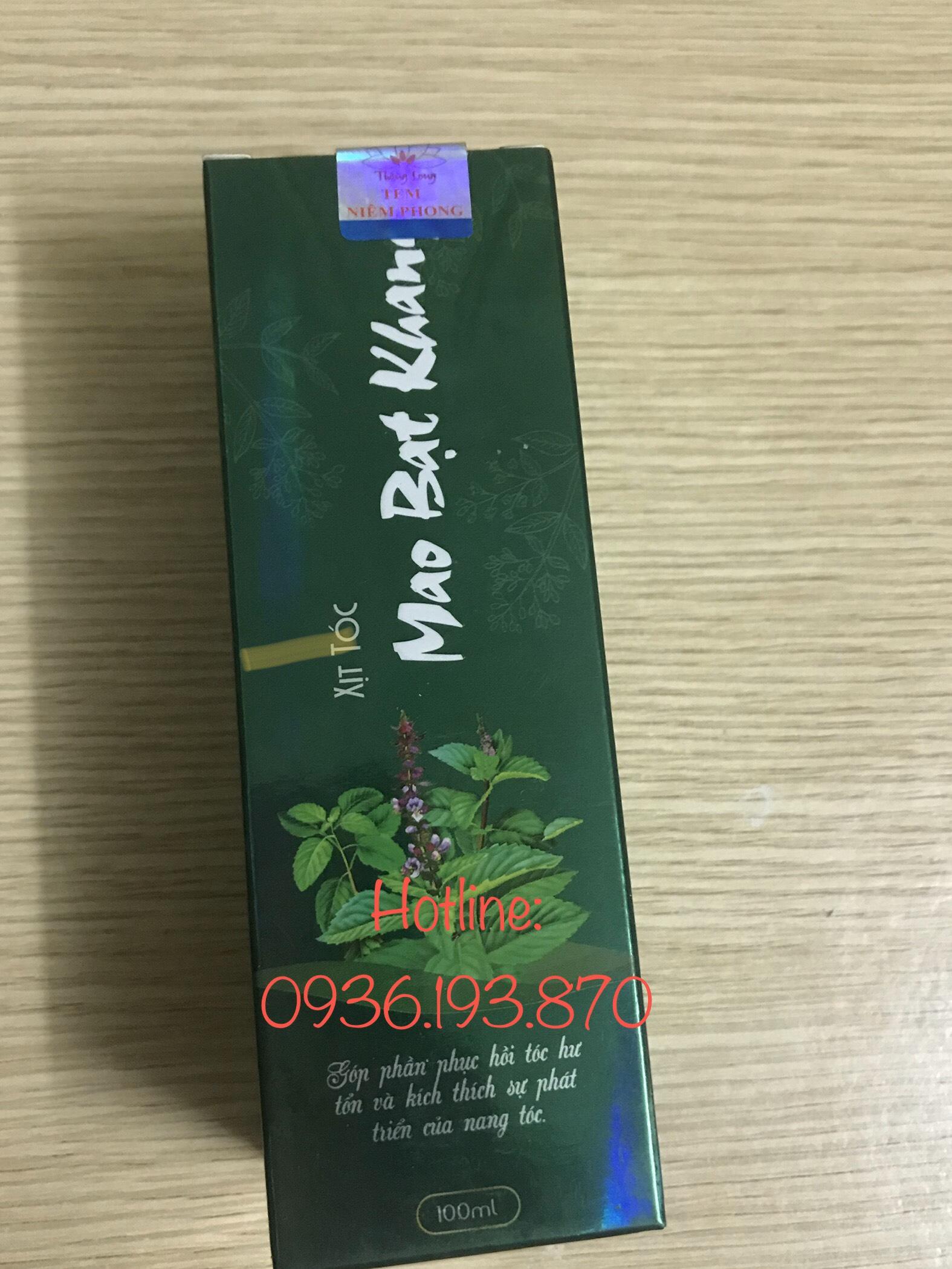 TINH DẦU HACO: XỊT TÓC MAO BẠT KHANG