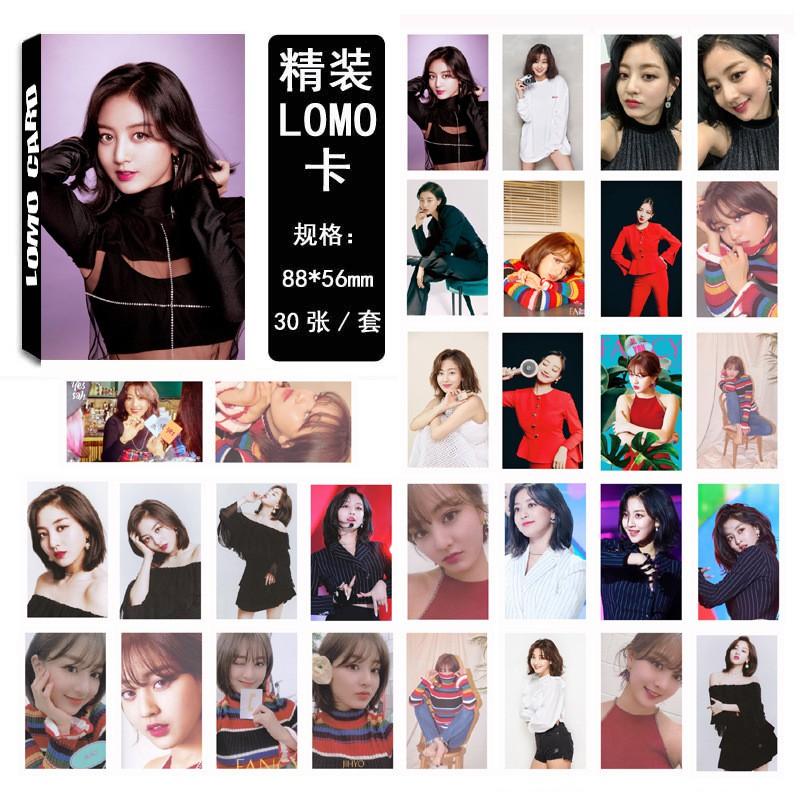 Hộp ảnh Lomo card TWICE 5x8 FANCY JIHYO album ảnh idol thần tượng Hàn Quốc