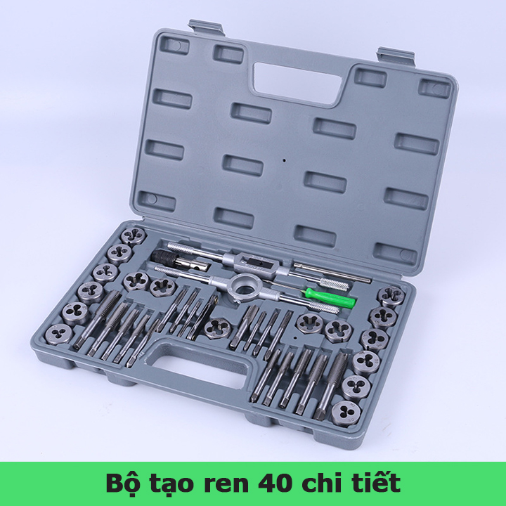 Bộ tạo ren cỡ đại 40 chi tiết bộ taro hợp kim siêu cứng. Bộ tạo ren cỡ đại 40 chi tiết bộ taro hợp kim siêu cứng. Bộ tạo ren cỡ đại 40 chi tiết bộ taro hợp kim siêu cứng.